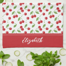 赤モダンさくらんぼパターンベーキング