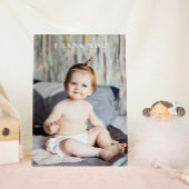 赤モダンちゃんシャワーありがとうひとつだけ写真 サンキューカード