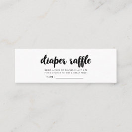 赤モダンちゃんシャワーおむつラッフルチケット スキニー名刺