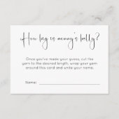 赤モダンちゃんシャワーお母さんの腹の大きさ エンクロージャーカード (正面)