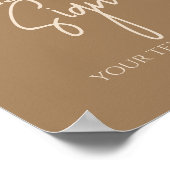 赤モダンちゃんシャワーを待つ ポスター (角)