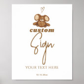 赤モダンちゃんシャワーを待つ ポスター (正面)