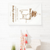 赤モダンちゃんシャワーを待つ 横断幕 (インサイチュ)