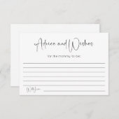 赤モダンちゃんシャワーアドバイスと願い エンクロージャーカード (正面/裏面)