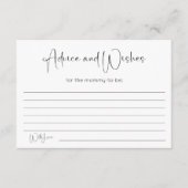 赤モダンちゃんシャワーアドバイスと願い エンクロージャーカード (正面)