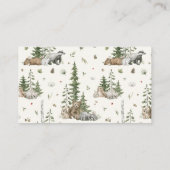 赤モダンちゃんシャワーギフト登録木地動物 名刺 (裏面)