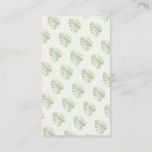 赤モダンちゃんシャワーゲーム用緑の写真集 名刺 (裏面)