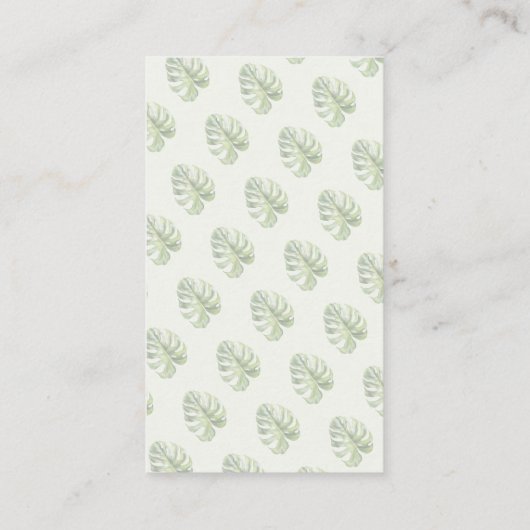 赤モダンちゃんシャワーゲーム用緑の写真集 名刺 (裏面)