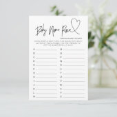 赤モダンちゃんシャワーハートカードベビー名レースゲーム エンクロージャーカード (スタンド正面)