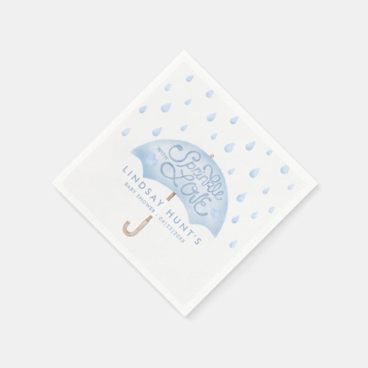 赤モダンちゃんシャワーピンク スタンダードカクテルナプキン (角)