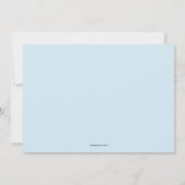 赤モダンちゃんシャワーブルー感謝していユーザ 招待状 (裏面)