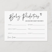 赤モダンちゃんシャワーベビー予測シャワーゲーム エンクロージャーカード (正面)