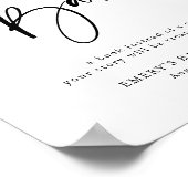 赤モダンちゃんシャワーベビー ポスター (角)