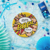 赤モダンちゃんシャワーポップ・アートの準備おもしろい ペーパープレート