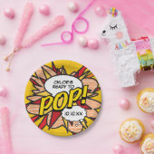 赤モダンちゃんシャワーポップ・アートの準備おもしろい ペーパープレート