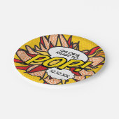 赤モダンちゃんシャワーポップ・アートの準備おもしろい ペーパープレート