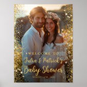 赤モダンちゃんシャワー写真歓迎 ポスター (正面)