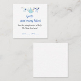 赤モダンちゃんシャワー数を推測キスカード スクエア名刺