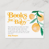 赤モダンちゃんシャワー用かんきつオレンジレトロ本 エンクロージャーカード (正面)