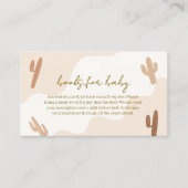 赤モダンちゃんシャワー用ブラウンボホサボテン エンクロージャーカード (正面)