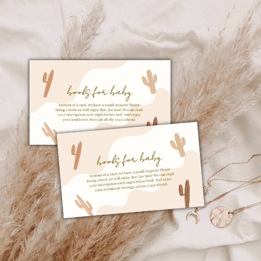 赤モダンちゃんシャワー用ブラウンボホサボテン エンクロージャーカード