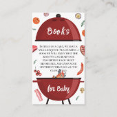 赤モダンちゃんシャワー用屋外バックヤードBBQブック エンクロージャーカード (正面)