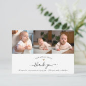 赤モダンちゃんシャワー3枚スタイリッシュありがとう サンキューカード (スタンド正面)