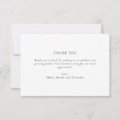 赤モダンちゃんシャワー3枚スタイリッシュありがとう サンキューカード (裏面)