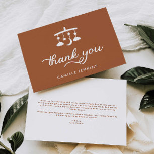 赤モダンちゃんシャワー サンキューカード