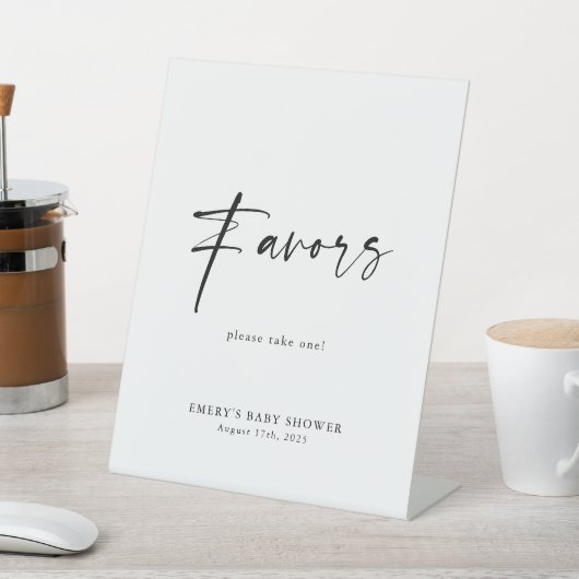 赤モダンちゃんシャワー 台座サイン (インサイチュ)