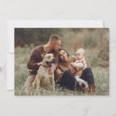 赤モダンとオフ白クリスマス9 Photo Happiest シーズンカード (裏面)