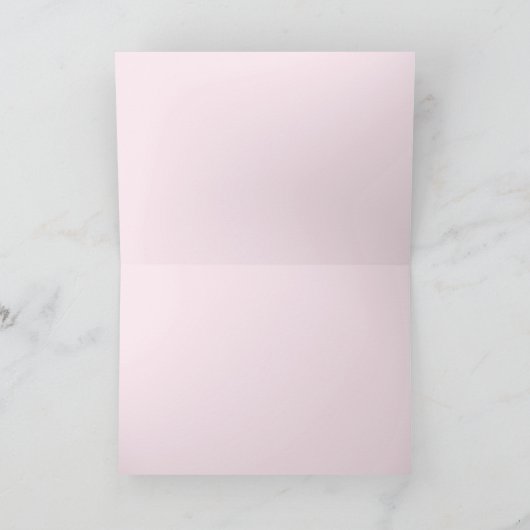 赤モダンとピンクのトレンディーメイド・オブ・オーナー(花嫁付き添い人)案 カード (内部)