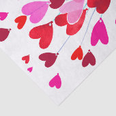 赤モダンとピンクのバレンタインハートのカップル名 薄葉紙 (詳細)