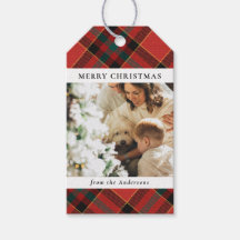 赤モダンとミニマル緑のクリスマス家族の写真