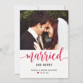 赤モダンとメリー結婚の写真 シーズンカード (正面)