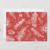 赤モダンと明メリーるいクリスマスタイリッシュスフォト シーズンカード (裏面)