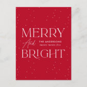 赤モダンと明メリーるい非写真 シーズンポストカード (正面)