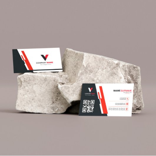 赤モダンと暗 名刺