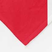 赤モダンと灰色のテラッツォ フリースブランケット (角)