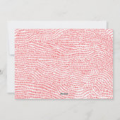 赤モダンと白のクリスマスフレーム写真ハッピー シーズンカード (裏面)