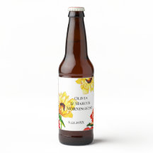 赤モダンと黄色のガーベラデイジー