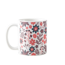 赤モダンと黒の両面の花