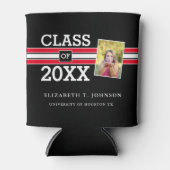 赤モダンと黒の写真卒業 缶クーラー (正面)