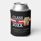 赤モダンと黒の写真卒業 缶クーラー (缶裏面)