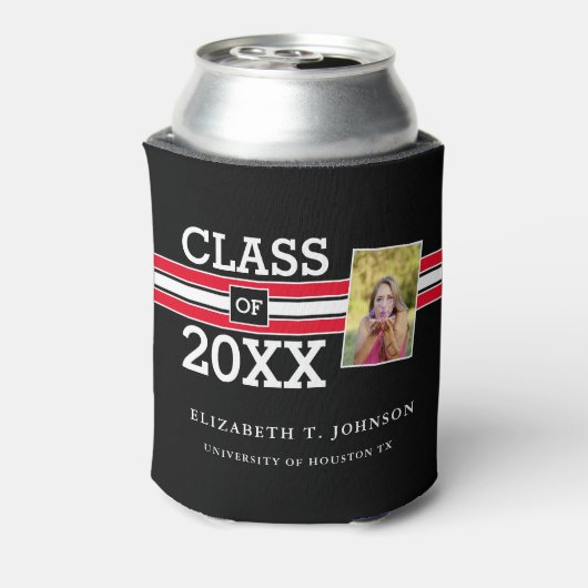 赤モダンと黒の写真卒業 缶クーラー (缶裏面)