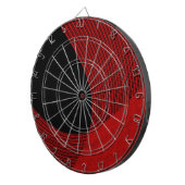 赤モダンと黒の線 ダーツボード (正面右)