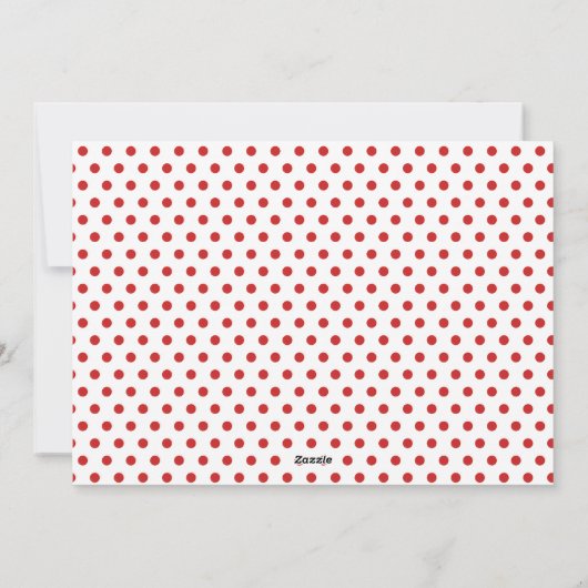 赤モダンのクリスマス恵み写真 シーズンカード (裏面)