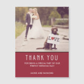 赤モダンの感結婚謝の写真 (正面)