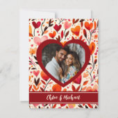 赤モダンはっきりした心の開花 セーブザデート (裏面)