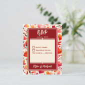 赤モダンはっきりした心の開花 出欠カード (スタンド正面)